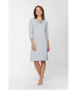 Camisón largo micromodal elastano vista frontal